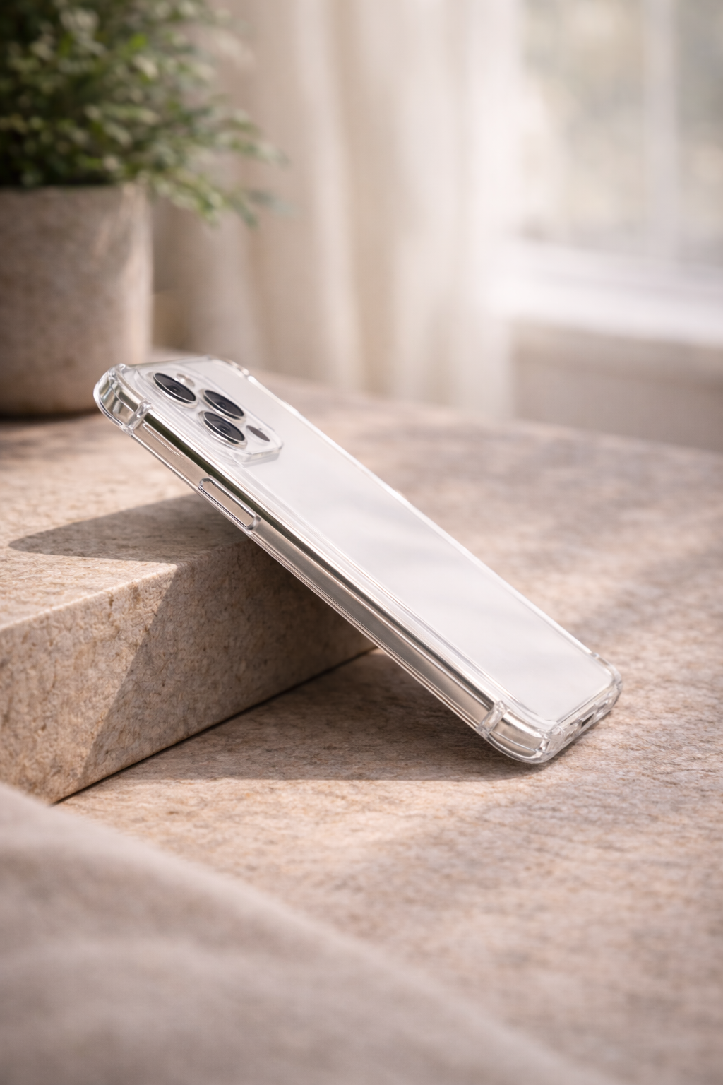Elvarino™ Sleek Wallet Case Clear iPhone Case with Card Holder